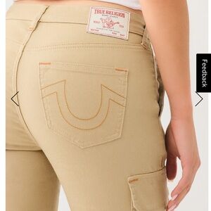 True Religion Tan Cargo pants